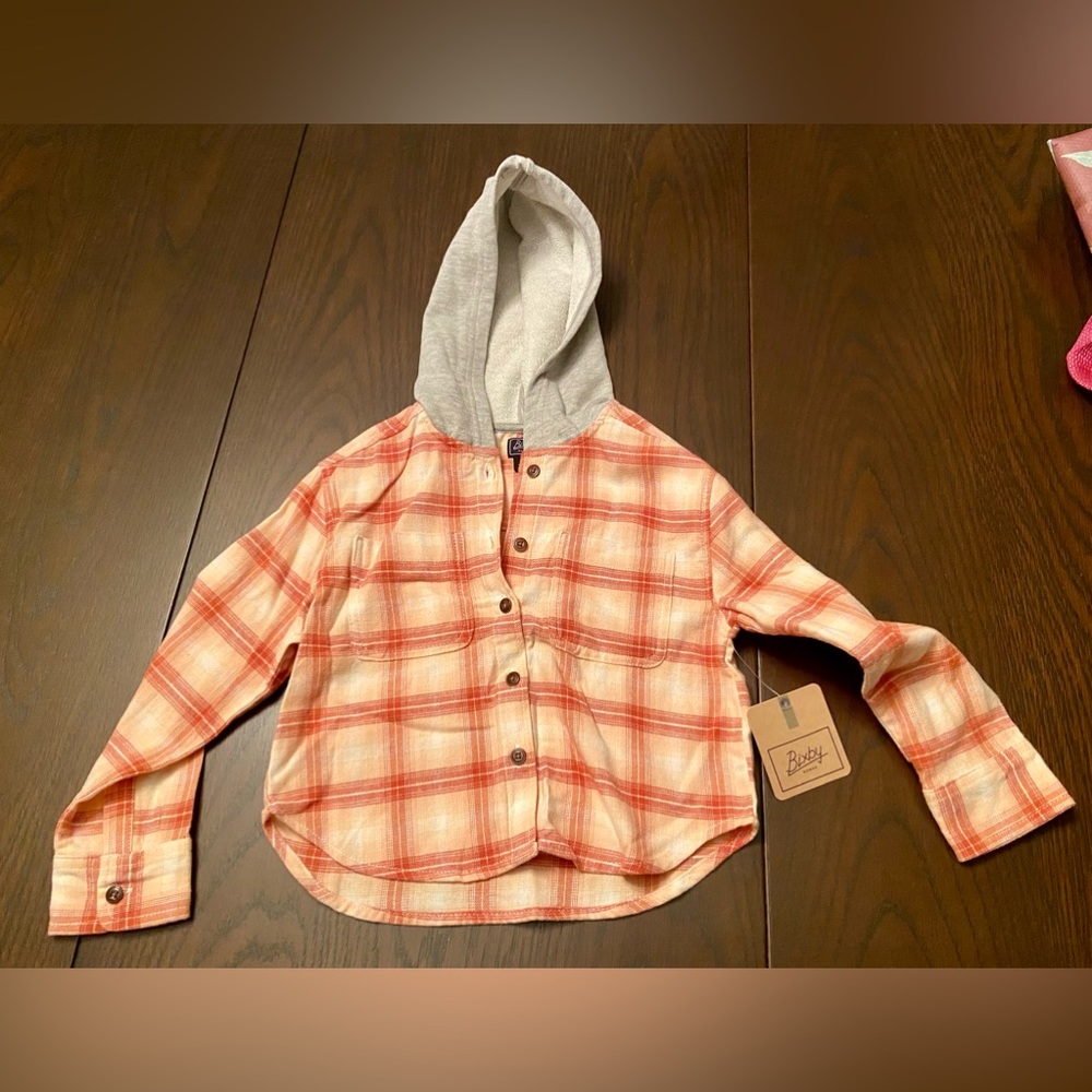 Bixby NomadThe Hooded FlannelOrange Stitch Fix - XS Kids 4-5